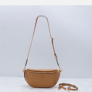 Tory Burch Thea Pebble Leather Fanny Pack Belt Bag— New Arrival